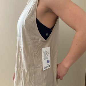 Lululemon size 8 all yours tank tan NWT